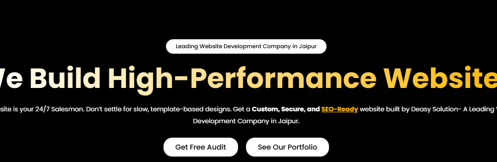 Professional Website Development Services by Deasy Solution Website Development Company