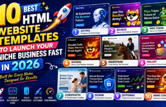 10 Best HTML Website Templates to Launch Your Niche Business Fast in 2026 Best HTML Website Templates to Launch Your Niche Business Fast in 2026