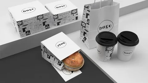 Custom Bagel Paper for Fresh Bakery Packaging Custom Bagel Paper