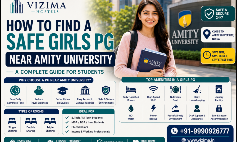 How to Find a Safe Girls PG Near Amity University: The Complete Guide for Students How to find a safe girls PG
