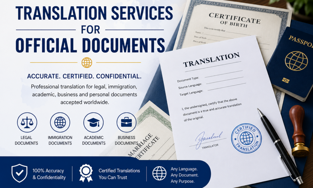 Translation Services for official Documents